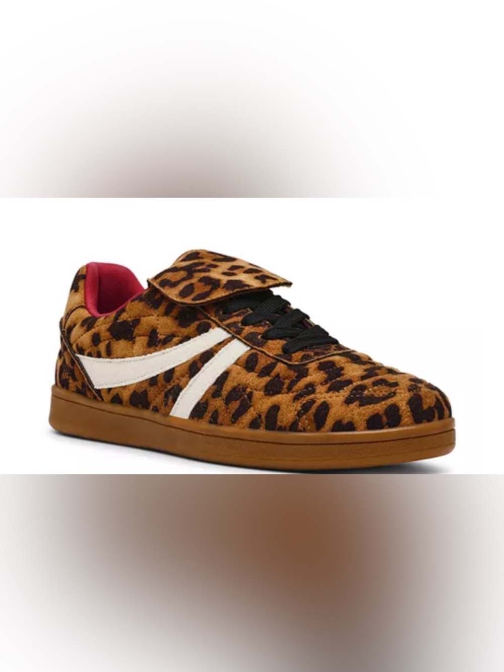 Women's Steve Madden Madrid Low Top Sneakers size 8 leopard print shoes NWT